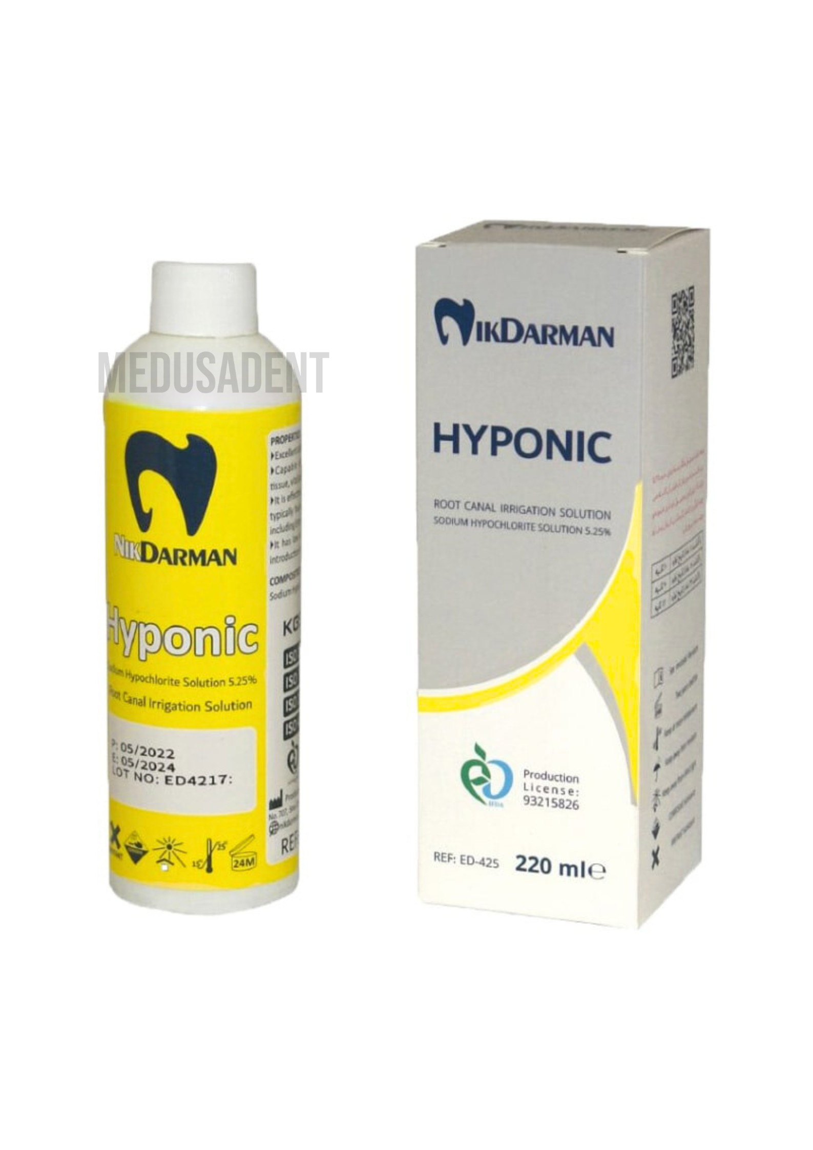 Untitled design_20251219_222611_0000 هیپوکلریت سدیم نیک درمان 220 میلیلیتر (Nik Darman Sodium Hypochlorite) - تصویر 1